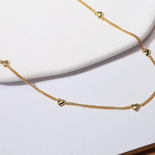Title 5, Gold Silver Plated Love Necklace with Special D...