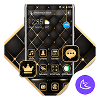 Black golden APUS Launcher theme