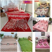 Bộ Chăn Ga Gối 5 Món Coton Poly Mẫu Lv, Ga Gối Côtton Poly ( Lưu Ý :Đệm Trên 15Cm Nhắn Tin Cho Shop)