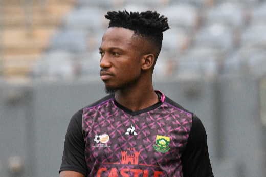 Mamelodi Sundowns striker Cassius Mailula during a Bafana Bafana training session at Soweto's Orlando Stadium.