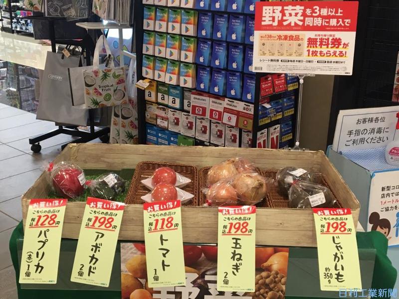 地元のコンビニを利用した直売