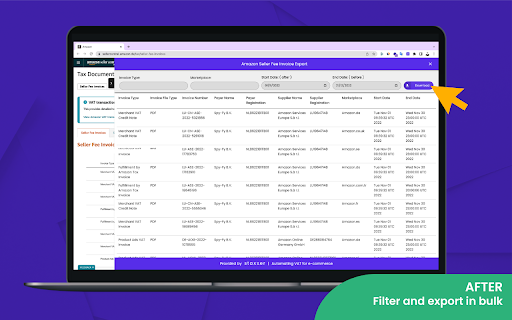 Amazon Seller Fee Invoice Exporter by Staxxer