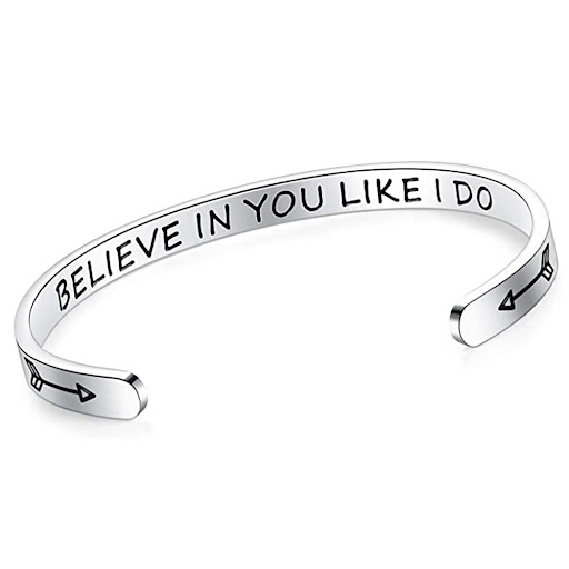Title 8, Titanium Steel Bracelet Personalized Phrase Sta...