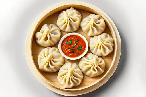 Veg Steamed Momos [8 Pieces]