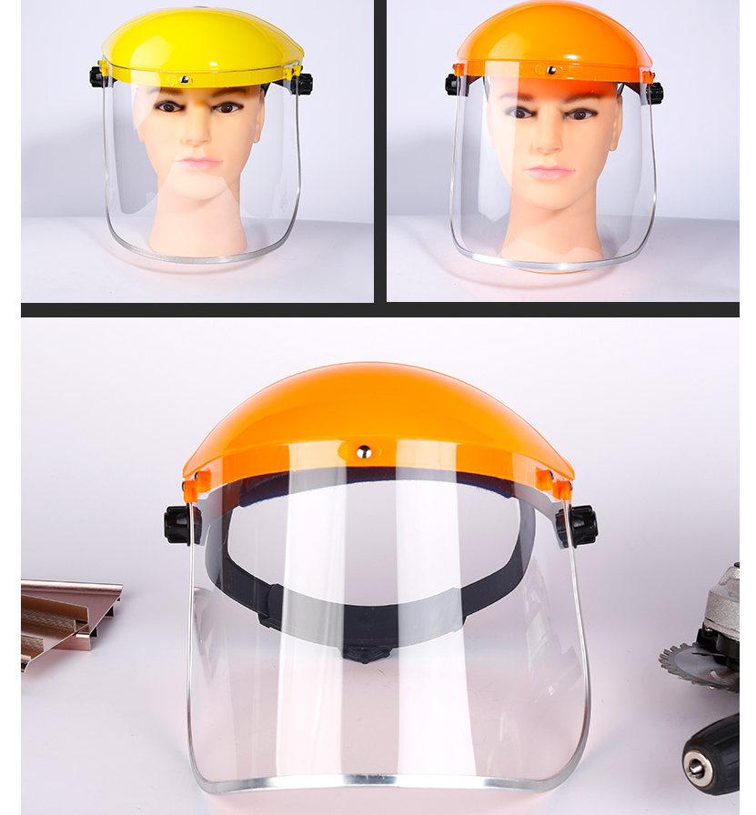 Máscara transparente resistente a altas temperaturas, perfeita para proteção facial e visão clara em ambientes quentes. Conforto e segurança garantidos.