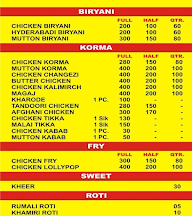 Rihan Aalam menu 1