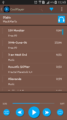 CoolPlayer BrownBlue theme