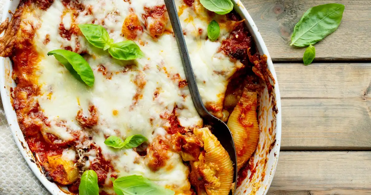 The Best Ground Beef Stuffed Pasta Shells Recipe - Mindy's Cooking