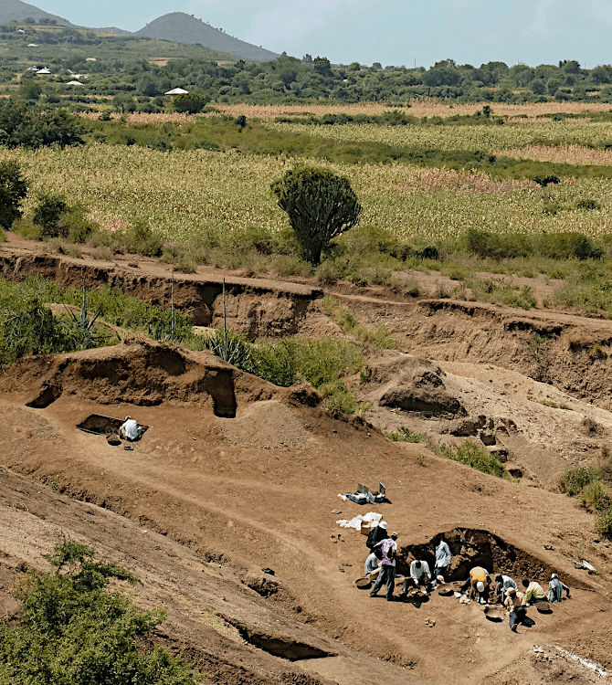 The site where some of the oldest stone tools were found.