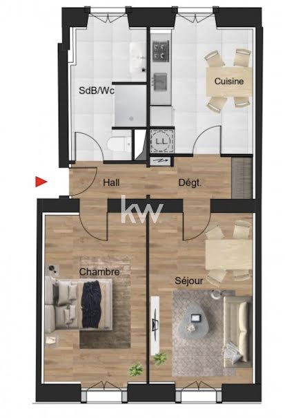 Vente appartement 2 pièces 53.36 m² à Strasbourg (67000), 431 304 €