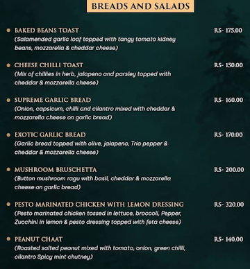 Casa Koffee menu 