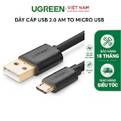 Dây Micro Usb 2.0 Sang Usb 2.0 Độ Dài Từ 0.25 - 3M Ugreen Us125