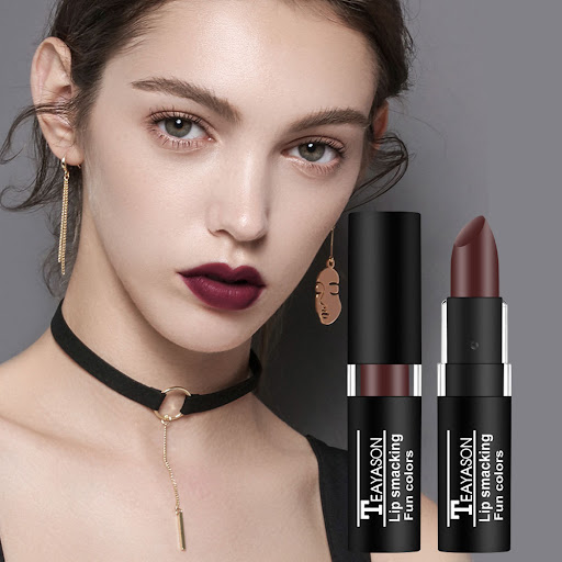 Title 1, Dark lipstick, white nude color, vampire Hallow...