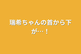 瑞希ちゃんの首から下が…！