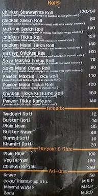 Lodhi Knights menu 3