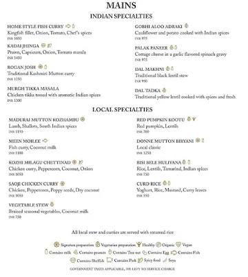 The Market - The Ritz-Carlton menu 