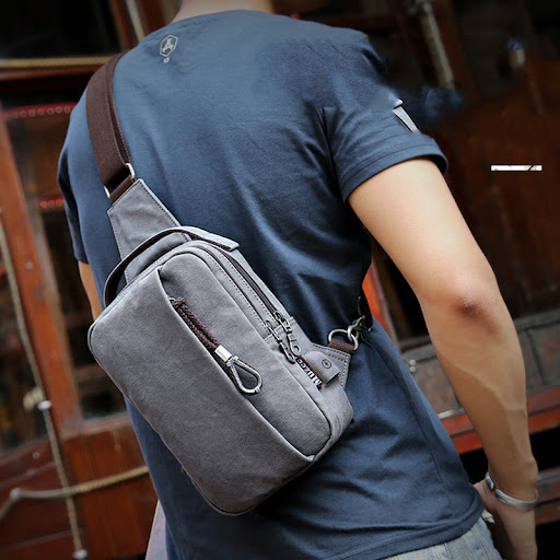 Title 3, Mens casual canvas shoulder bag. The perfect e...