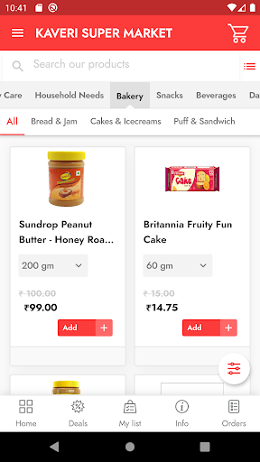 Screenshot KAVERI SUPER MARKET - Online G