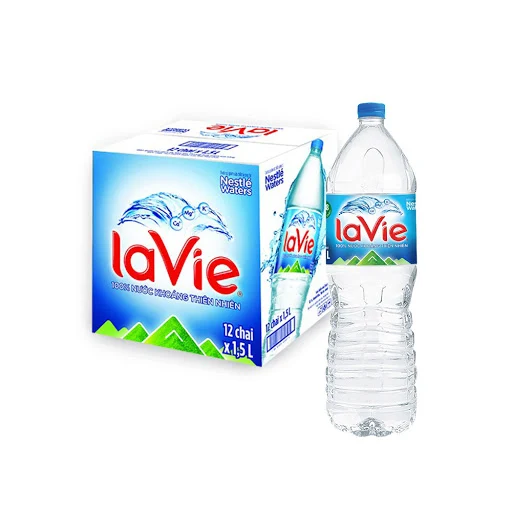 Thùng 12 chai nước suối Lavie 1,5 lít