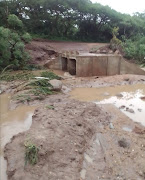 Damage in KwaMaphumulo, northern KZN, after torrential rain.