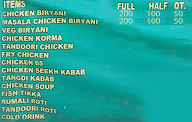 Al Back Chicken Biryani menu 1