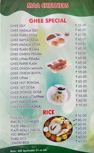 Hotel Maa Chutneys menu 3