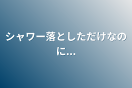 シャワー落としただけなのに...