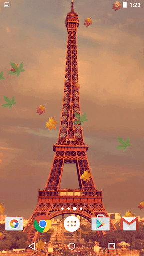 Autumn in Paris Live Wallpaper