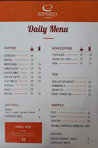 Esperto Caffe menu 1