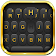 Nouveau thème de clavier Luxury Golden Black icon