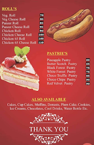 Mags Bakes menu 1