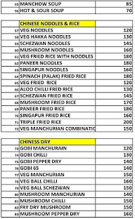 Akshara Grand menu 2