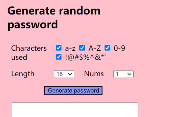 random password generator Preview image 2