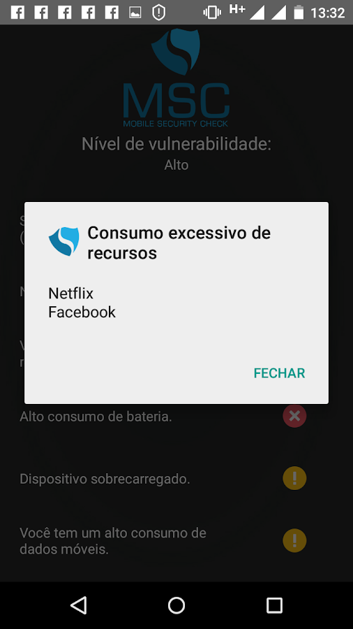   MSC- Mobile Security Check: captura de tela 
