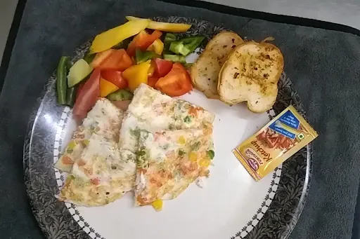 Healthy Egg White Omelette With Veggie [4 Eggs]