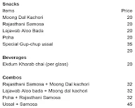 Salasar Snacks By Kharab Chai menu 1