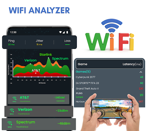 Screenshot Wifi Analyzer - SpeedTest