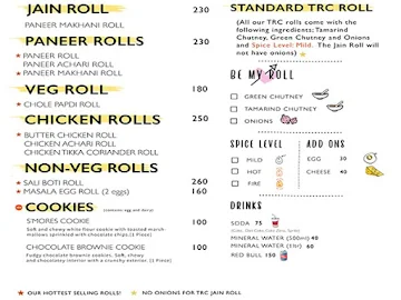 The Roll Company - TRC menu 