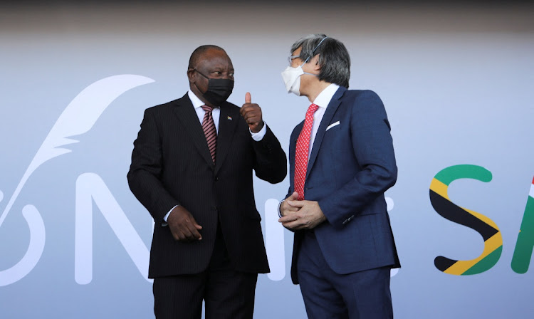 President Cyril Ramaphosa and Patrick Soon-Shiong launched the NantSA facility in Cape Town on Wednesday.