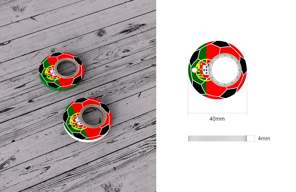 Kreativni fudbalski Svetski Kup Fidget Spinner Igračka Privezak Ručni Spinner Antistres Igračka Ublažava Stres Prst Spinner