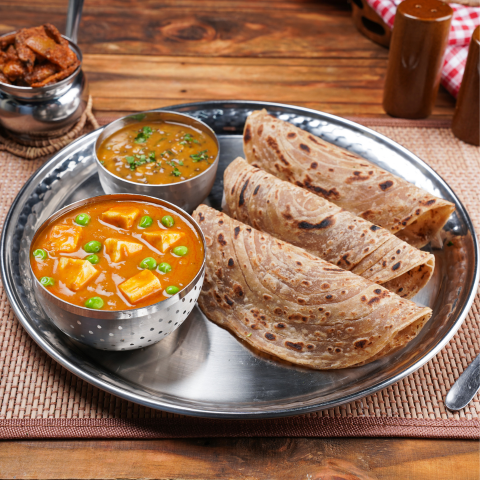 Matar Paneer Dal Panchmel Meal