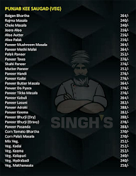 Singh's Shahi Rasoi menu 2