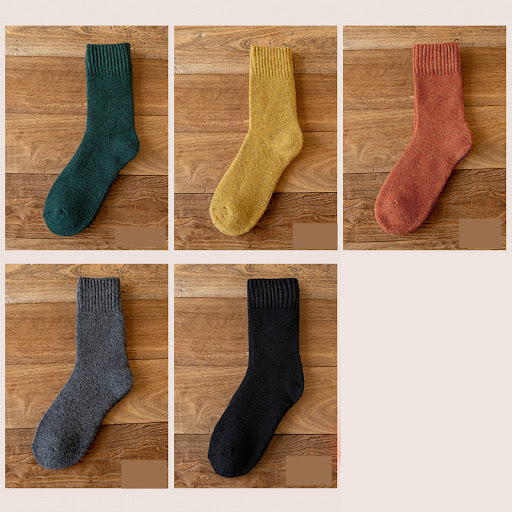 Title 14, Plus Velvet Thick Warm Towel Long Tube Cotton S...
