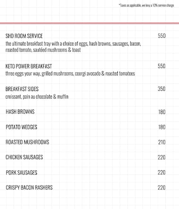 Smoke House Deli menu 