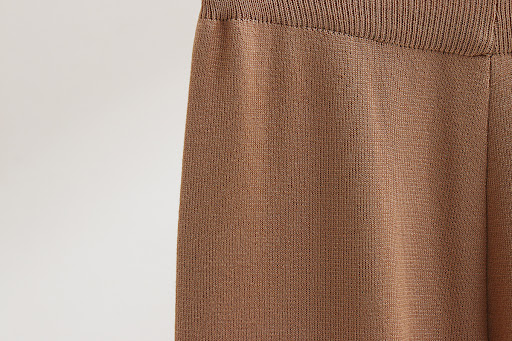 Title 5, Striped Minimalist Knitted Two-piece Womens Su...