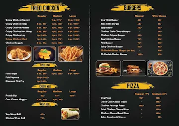 Crispy Corner menu 