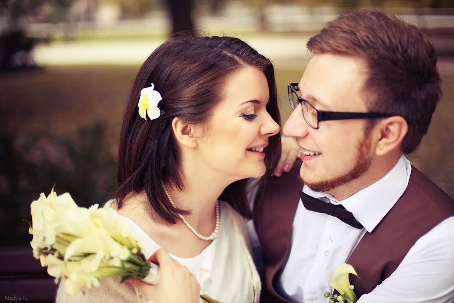 Fotografo di matrimoni Nadezhda Kalinina (nadyak). Foto del 22 ottobre 2013