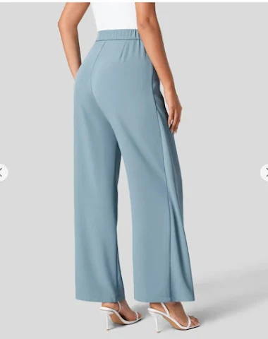 Pantalones Anchos de Mujer Tiro Alt - 2