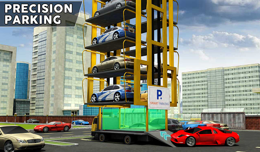 Multi-Level Smart Car Parking Car Transport Games