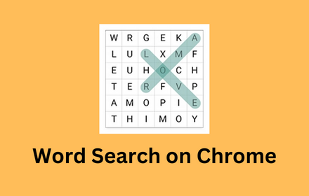 Word Search Game on Chrome Preview image 0